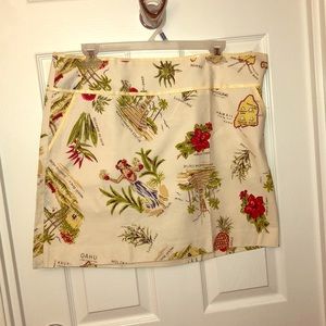 J.Crew Hawaiian mini skirt size 12